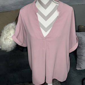 Shein Mauve Curve Blouse